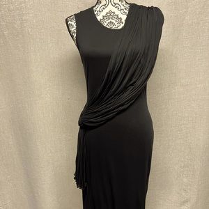 GIVENCHY Draped Bodice Midi-Length Dress, size M, EUC